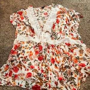 NWOT torrid size 5 floral blouse